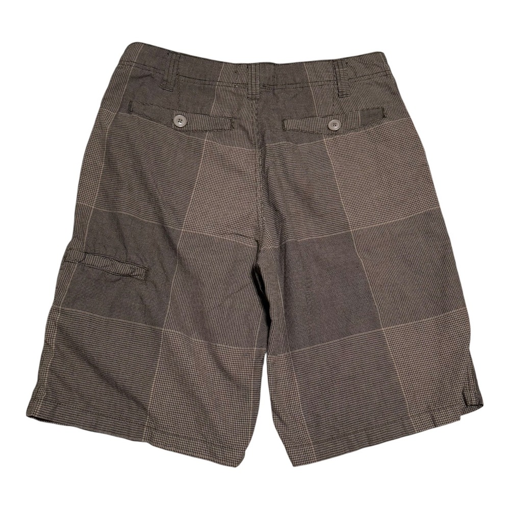 2000s Ocean Pacific Plaid Multicolor Patterned Baggy Shorts Men's 32 (Fits 33)